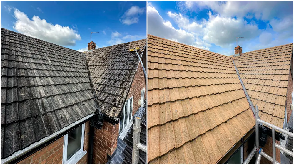 Customer roof clean result 4